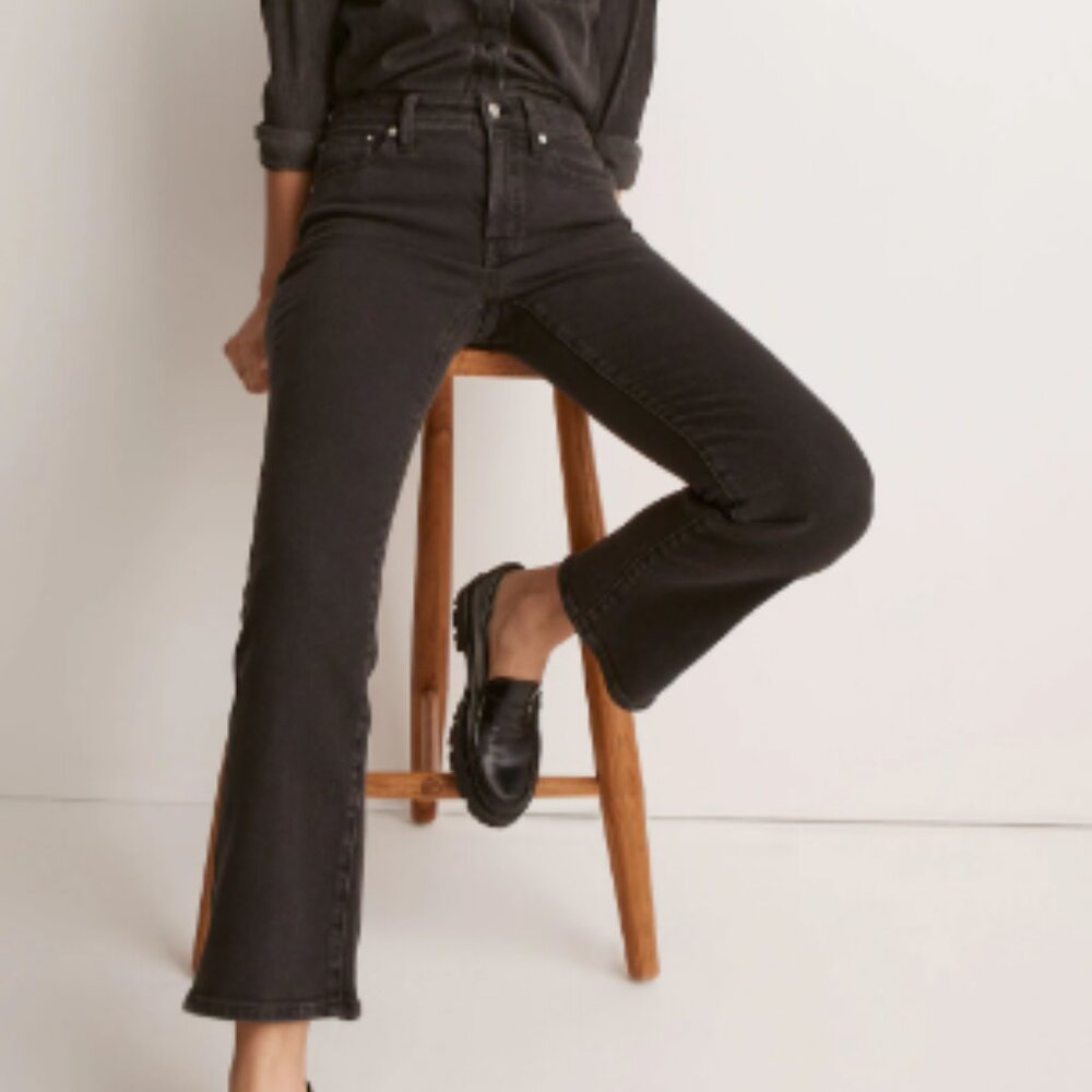 Madewell Kick out Crop Classic Straight Jean, Size 26P